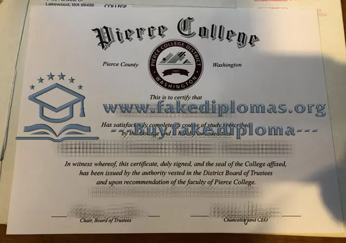 Buy Pierce College fake diploma online.