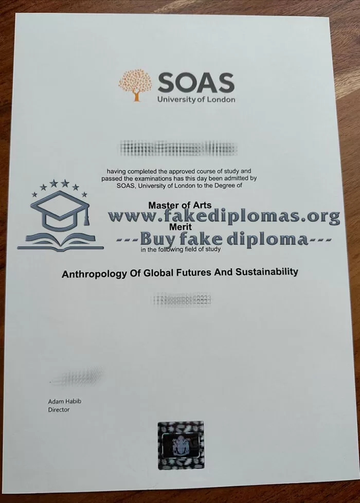 Buy SOAS University of London fake diploma.