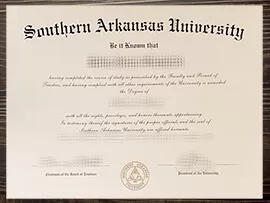 Get a Southern Arkansas University fake diploma.