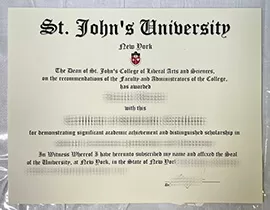 Can i get to buy St John’s University fake certificate?