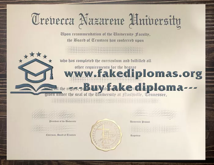 Buy Trevecca Nazarene University fake diploma, Fake TNU degree.