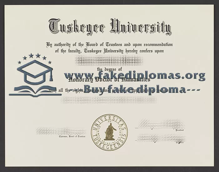 Buy Tuskegee University fake diploma, Fake TU degree.