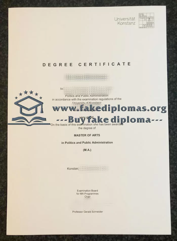 Buy Universität Konstanz fake diploma online.