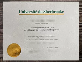 Get a Université de Sherbrooke fake diploma.