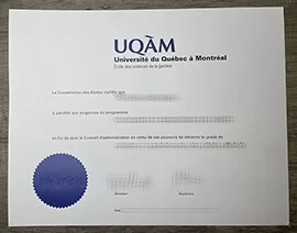 I want to buy Université du Québec à Montréal fake certificate.