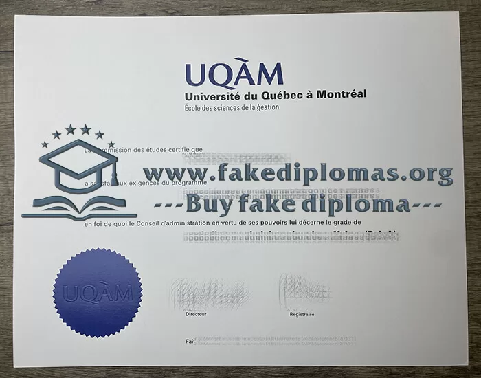 Buy Université du Québec à Montréal fake diploma, Fake UQAM degree.