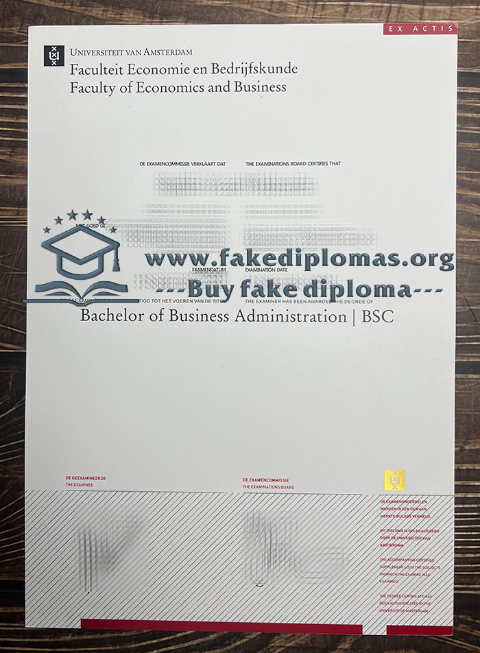 Buy Universiteit Van Amsterdam fake diploma, Fake UvA degree.