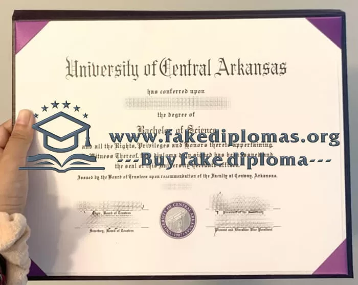 Buy University of Central Arkansas fake diploma, Fake UCA degree.