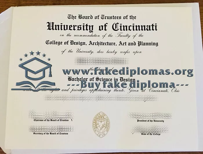 Buy University of Cincinnati fake diploma, Fake UC degree.