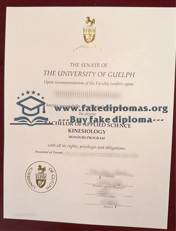 Buy University of Guelph fake diploma, Fake University of Guelph degree.