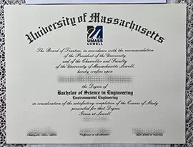 Purchase University of Massachusetts Lowell fake diploma.