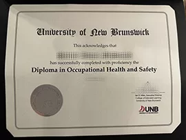 Obtain University of New Brunswick fake certificate.