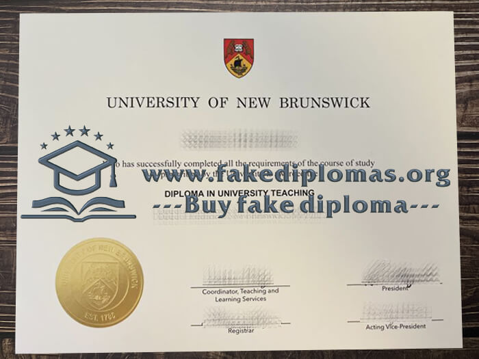 Buy University of New Brunswick fake diploma, Fake UNB degree.