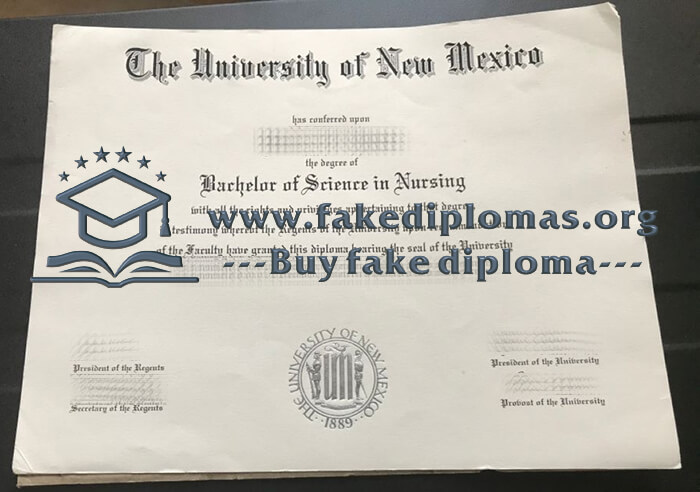 Buy University of New Mexico fake diploma, Fake UNM degree.