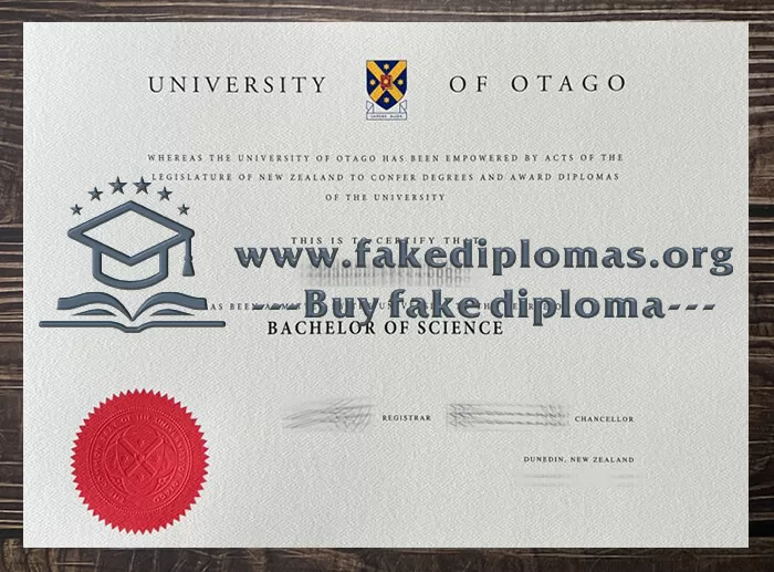 Buy University of Otago fake diploma, Fake University of Otago degree.