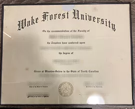 How long to buy Wake Forest University fake diploma?