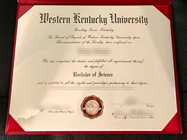 Obtain Western Kentucky University fake diploma online.