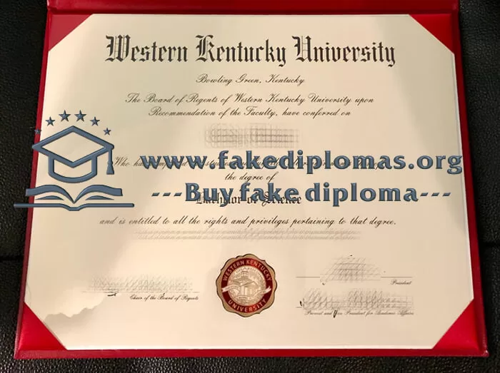 Buy Western Kentucky University fake diploma, Fake WKU degree.