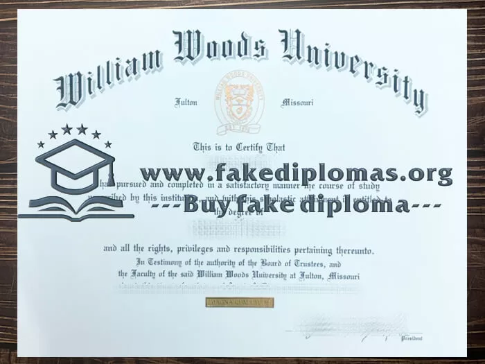 Buy William Woods University fake diploma.