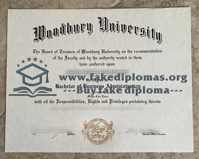 Buy Woodbury University fake diploma online.