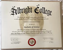 Can i get to buy Albright College fake degree?