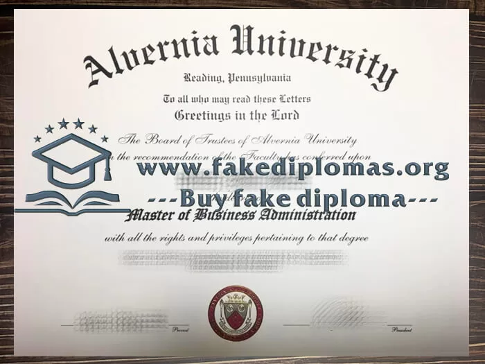 Buy Alvernia University fake diploma, Fake a Alvernia University degree.