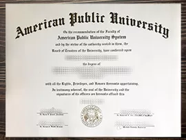 I want to buy American Public University fake certificate.