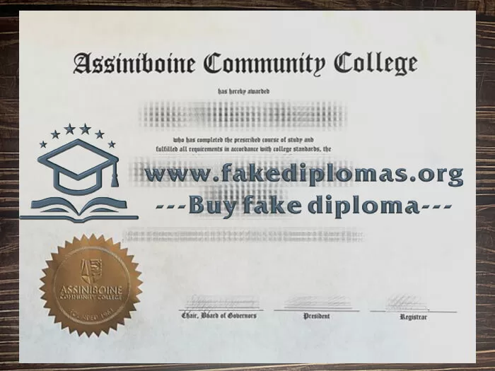 Buy Assiniboine Community College fake diploma.