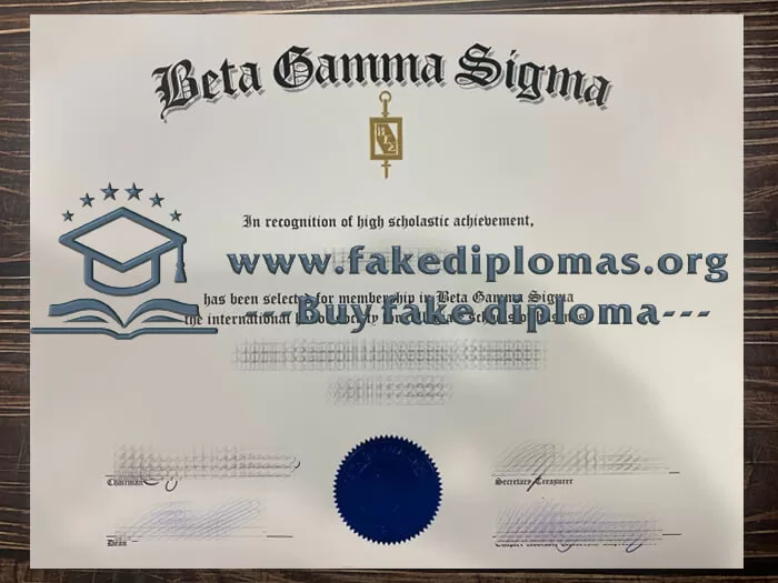 Buy Beta Gamma Sigma fake diploma, Fake a Beta Gamma Sigma degree.