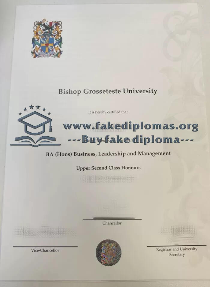 Buy Bishop Grosseteste University fake diploma, Fake BGU degree.