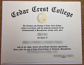 How long to buy Cedar Crest College fake certificate?