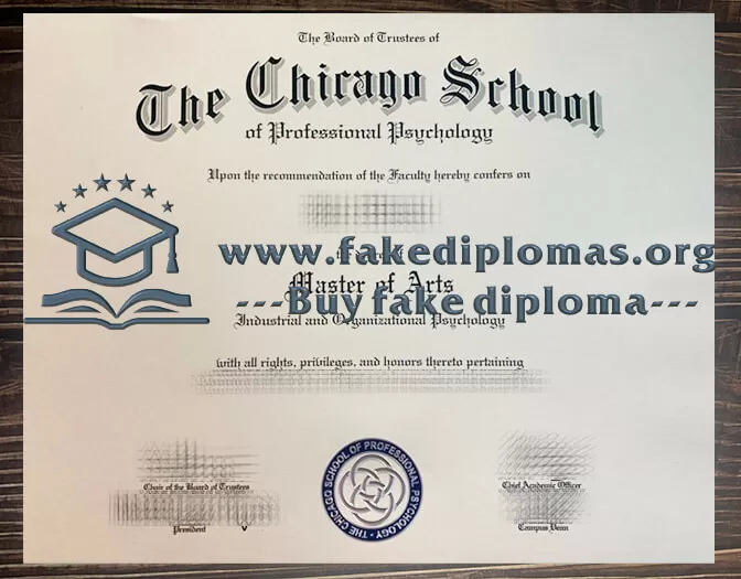 Buy Chicago School of Professional Psychology fake diploma.