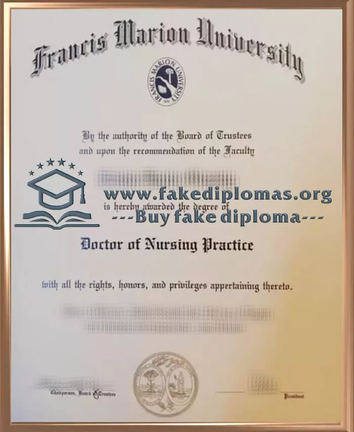 Buy Francis Marion University fake diploma online.