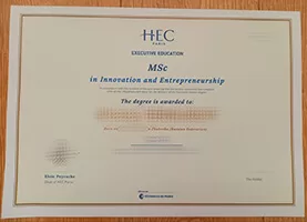 Purchase HEC Paris MSc fake diploma online.