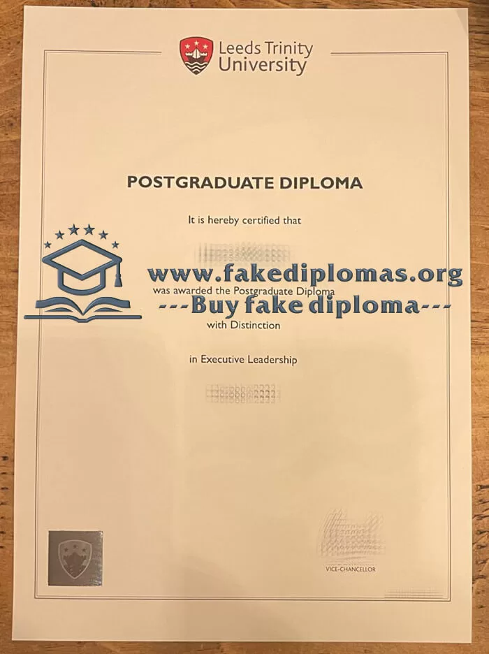 Buy Leeds Trinity University fake diploma.