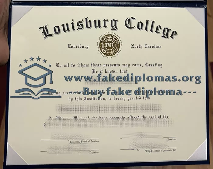 Obtain Louisburg College fake diploma online.