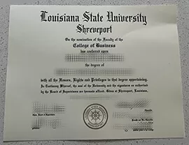 How to buy Louisiana State University Shreveport fake degree?