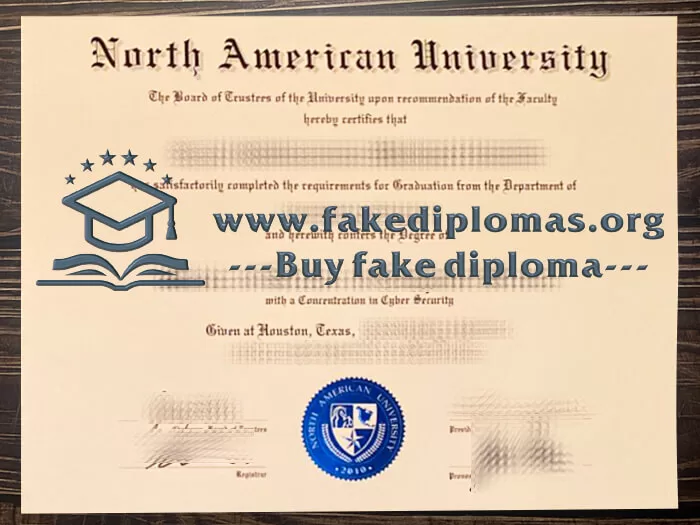 Buy North American University fake diploma, Fake NAU degree.