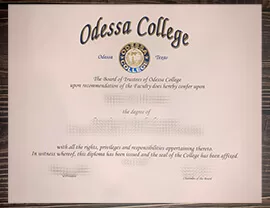 Fast to get the Odessa College fake certificate.