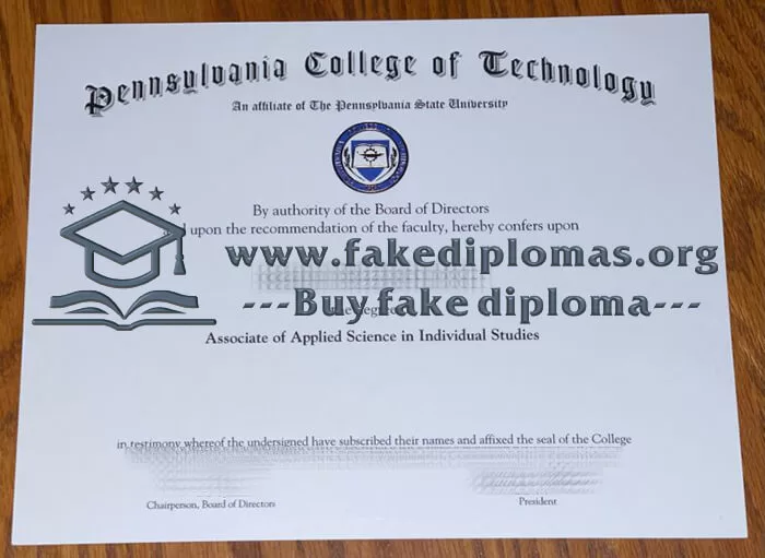 Buy Pennsylvania College of Technology fake diploma.