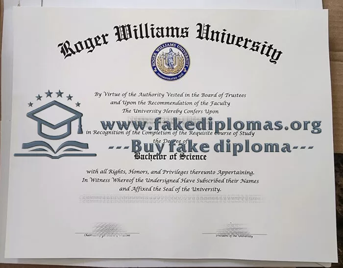 Buy Roger Williams University fake diploma.