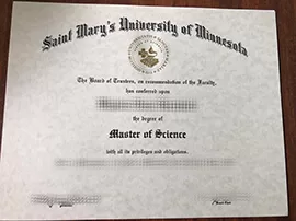 Can i get to buy Saint Mary’s University of Minnesota fake diploma?