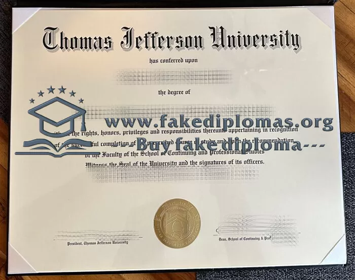 Buy Thomas Jefferson University fake diploma.