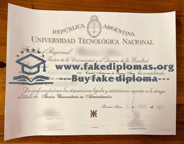 Buy Universidad Tecnológica Nacional fake diploma, Fake UTN certificate.