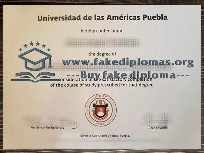 Buy Universidad de las Américas de Puebla fake diploma.