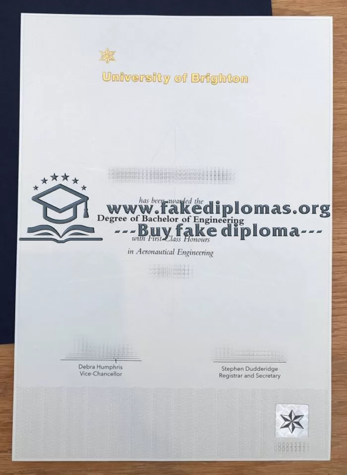 Buy University of Brighton fake diploma, Fake University of Brighton degree.