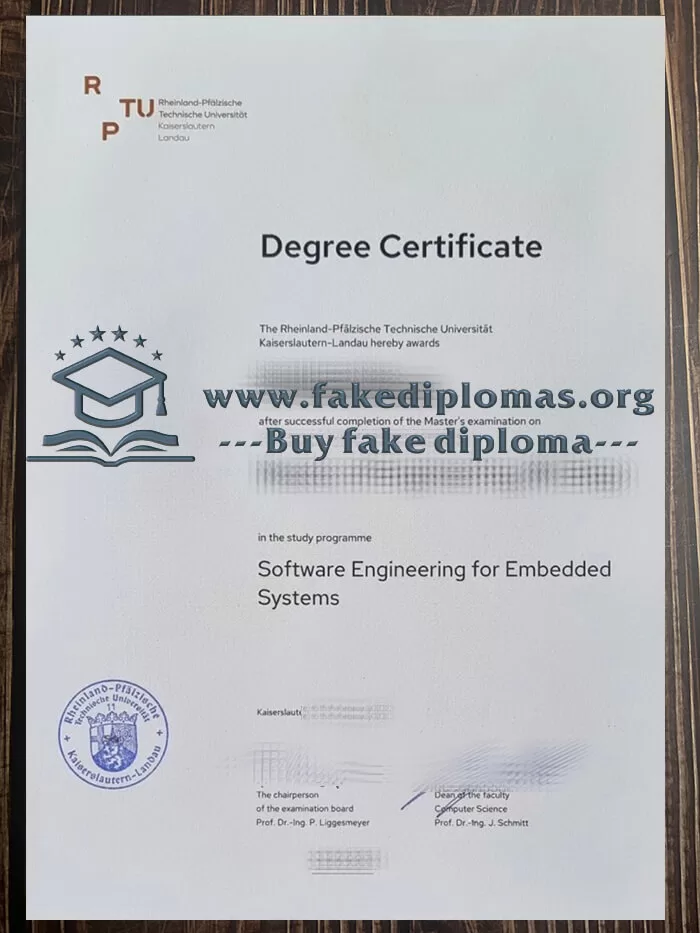 Buy University of Kaiserslautern Landau fake diploma.