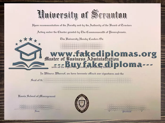 Buy a University of Scranton fake diploma.