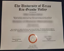 Purchase University of Texas Rio Grande Valley fake diploma.