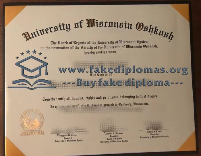 Buy University of Wisconsin-Oshkosh fake diploma, Fake UWO degree.